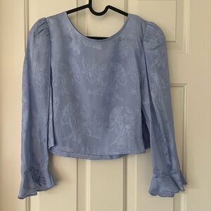 Chic Lavender Floral Women's Blouse